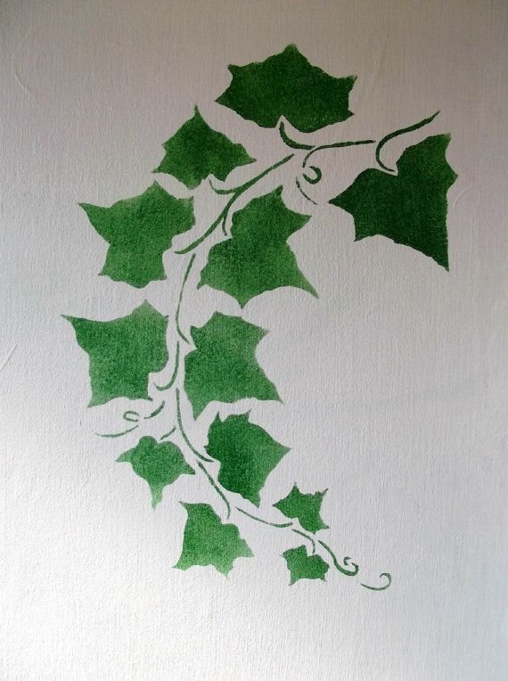 Шаблон листьев плюща