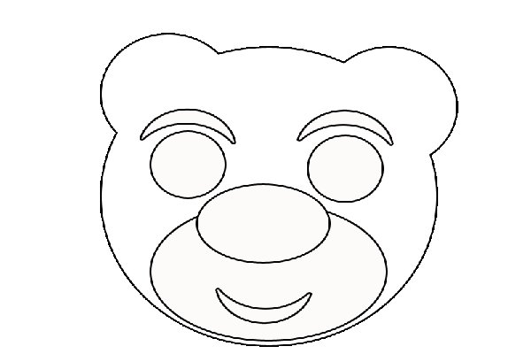 Маска раскраска для детей