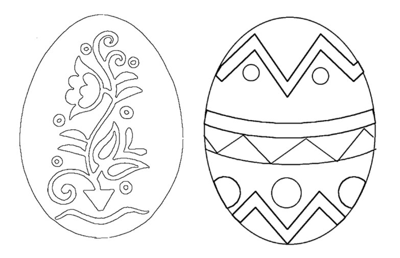 Шаблон пасхального яйца