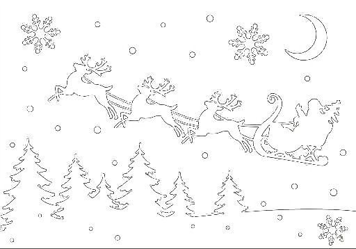 Новогодние вырезалки на окна трафареты