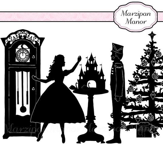 Теневой театр Щелкунчик силуэты