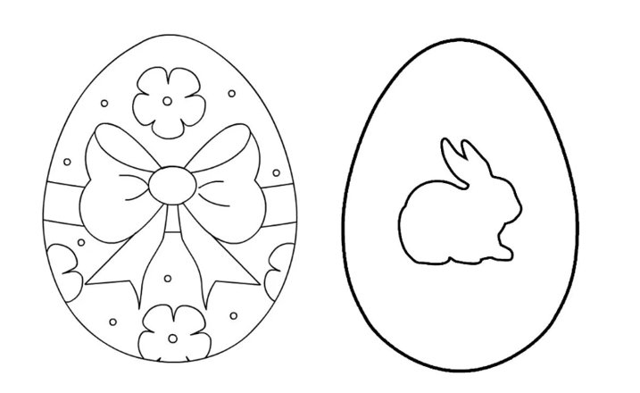 Трафарет яйцо пасхальное