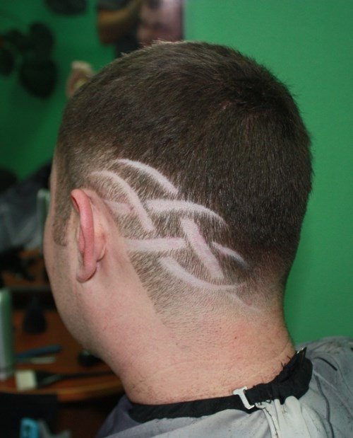 Мужские стрижки с узорами