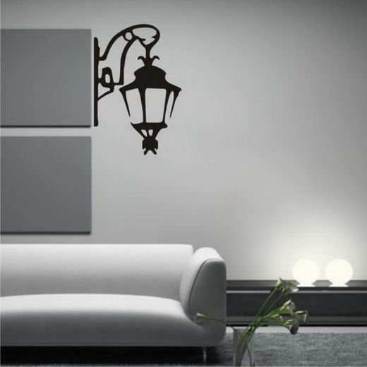 Наклейка на стену фонарь уличный