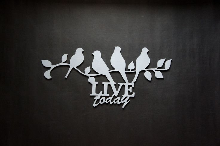 Деревянная надпись декор