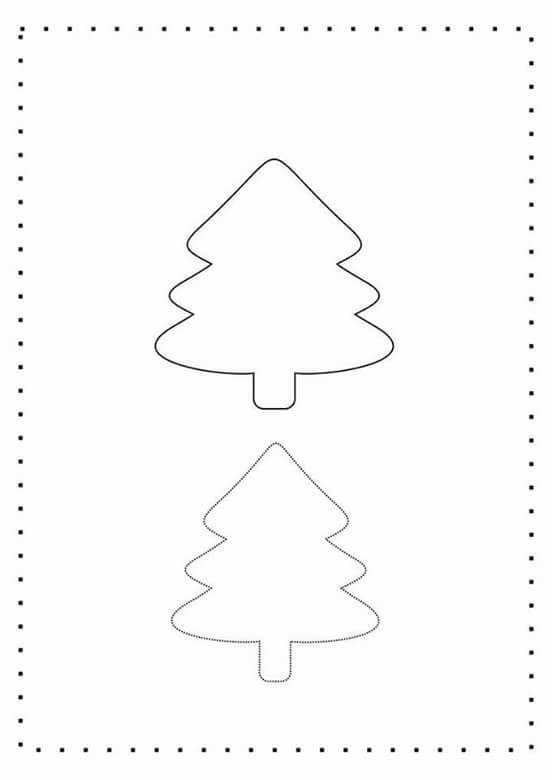 Елочка из фетра выкройка