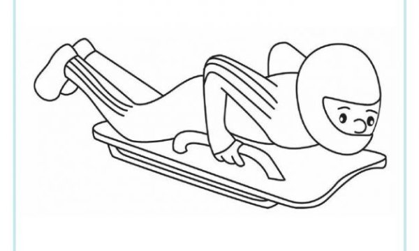 Санный спорт раскраска для детей