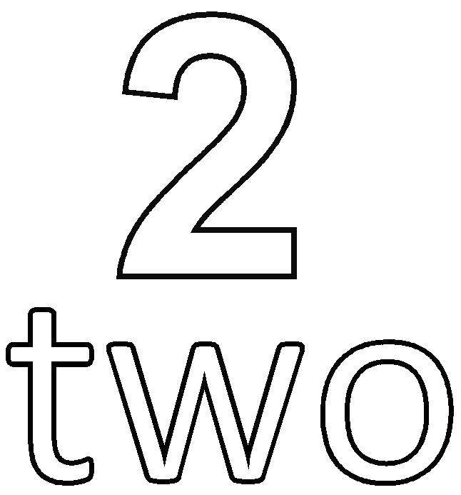 Цифры на английском раскраска