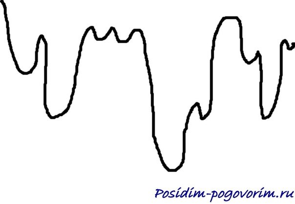 Сосульки трафарет