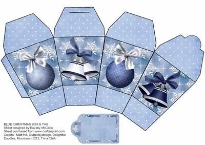 Новогодние коробочки из бумаги