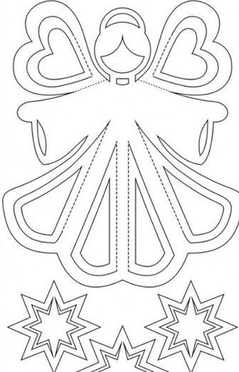 Трафарет "ангелы"