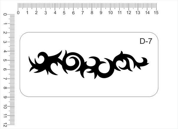 Трафарет тату на руку