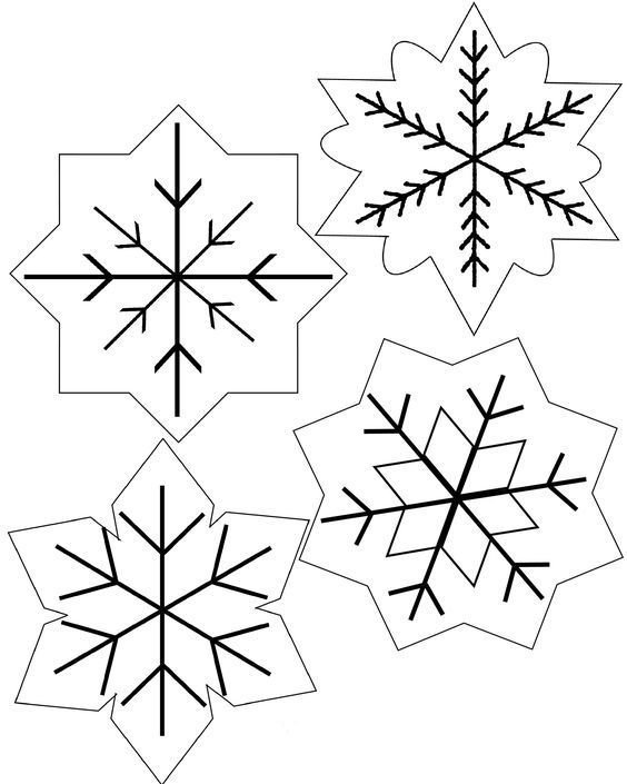 Новогодние игрушки из фетра выкройки снежинки