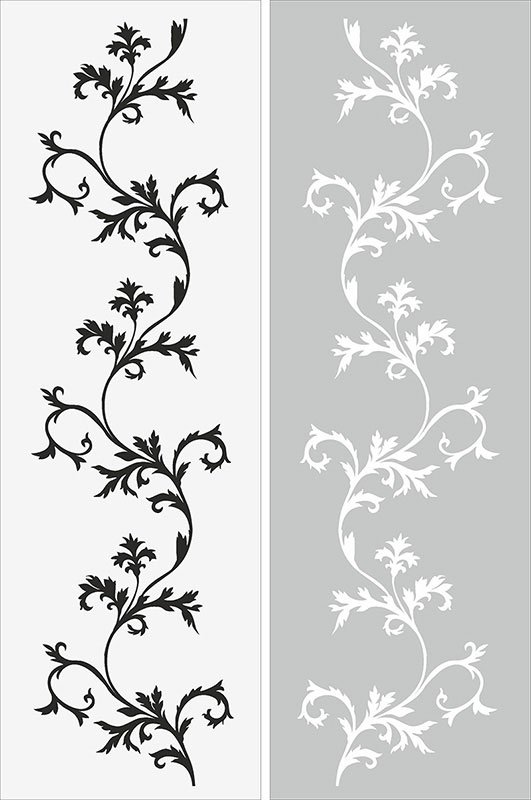 Трафарет для декора зеркала