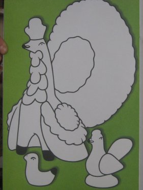 Рисование Дымковский индюк