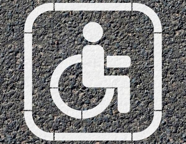 Трафарет для нанесения разметки инвалид 1000 х 1000мм