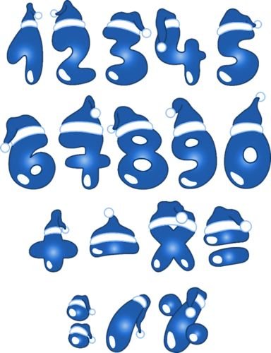 Снежные цифры