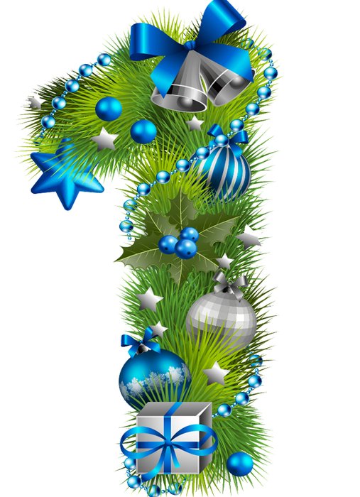 Елочка с цифрами