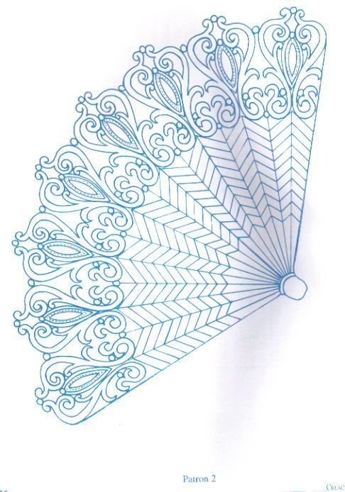 Веер джутовая филигрань