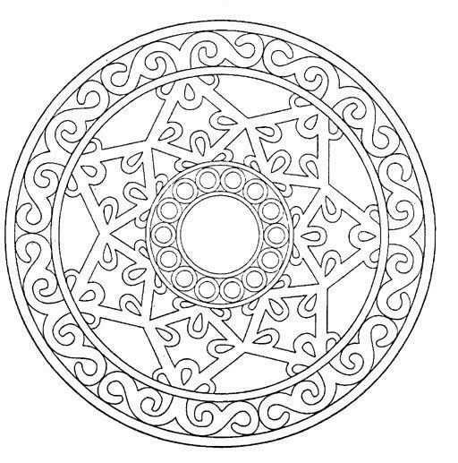 Геометрический орнамент в круге