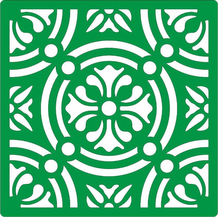 Трафарет плитка азулежу 10х10