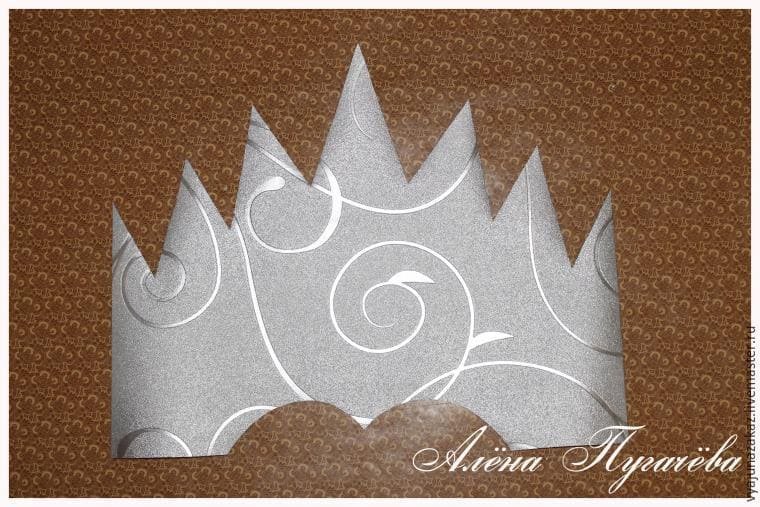 Лекало короны снежной королевы