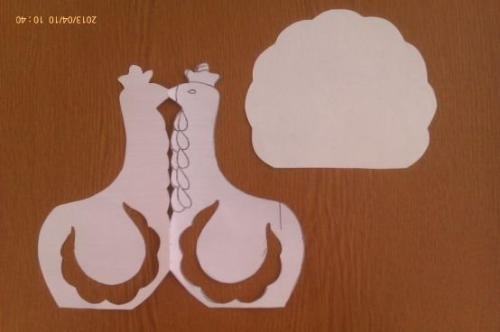 Дымковский индюк шаблон