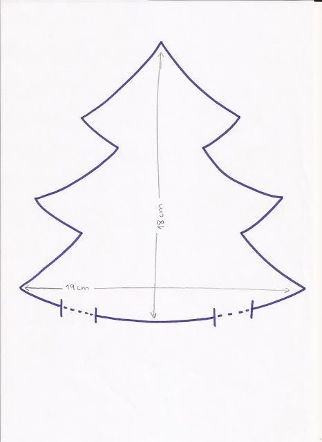 Елочка трафарет