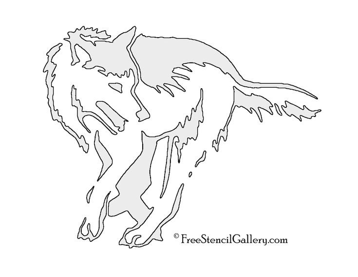 Вытынанка волк