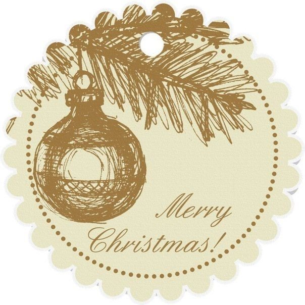 Бирки новогодние