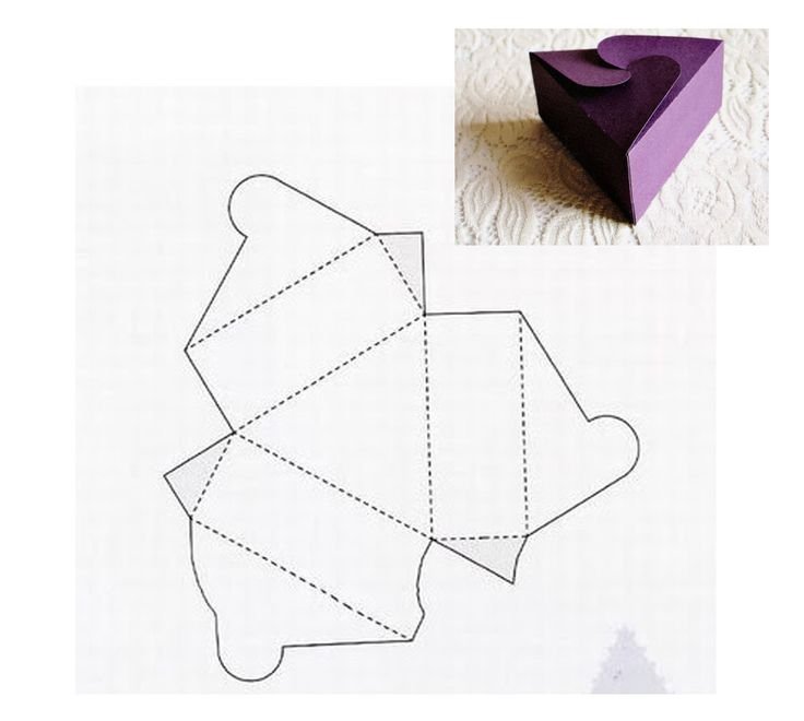 Коробочка развертка упаковочной