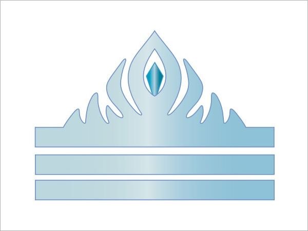 Корона Эльзы из бумага