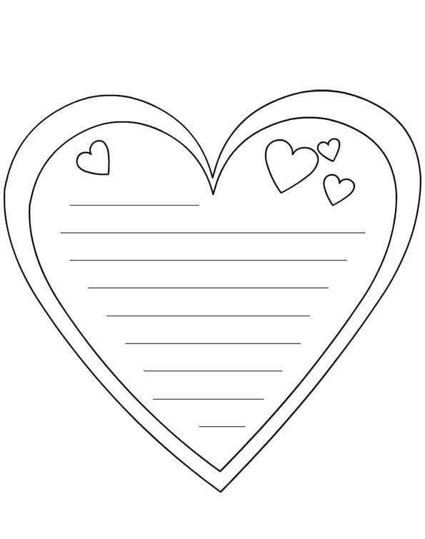 Раскраска сердечко
