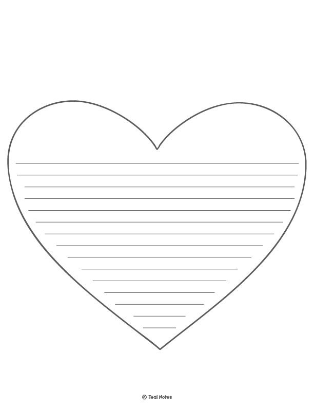 Сердечко шаблон