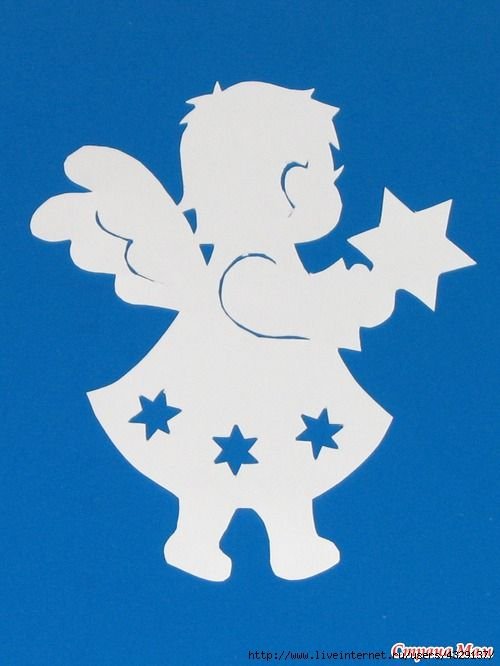 Новогодние фигурки на окна