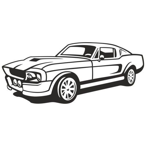 Раскраски машины Форд Мустанг
