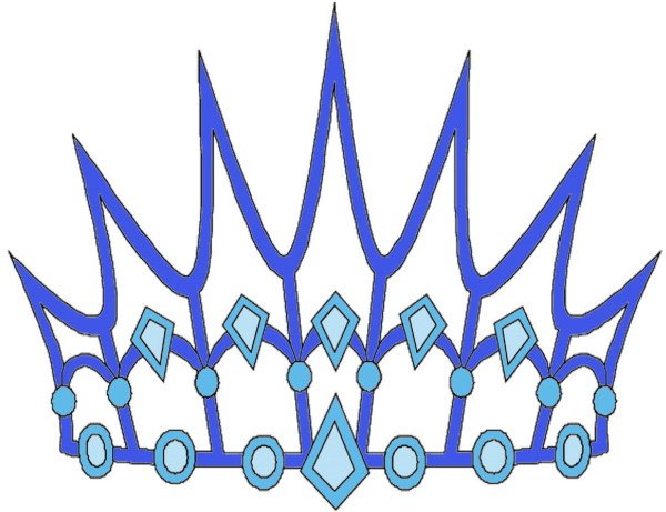 Корона снежной королевы рисунок