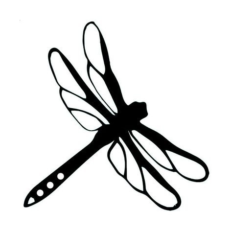 Трафарет Стрекозы