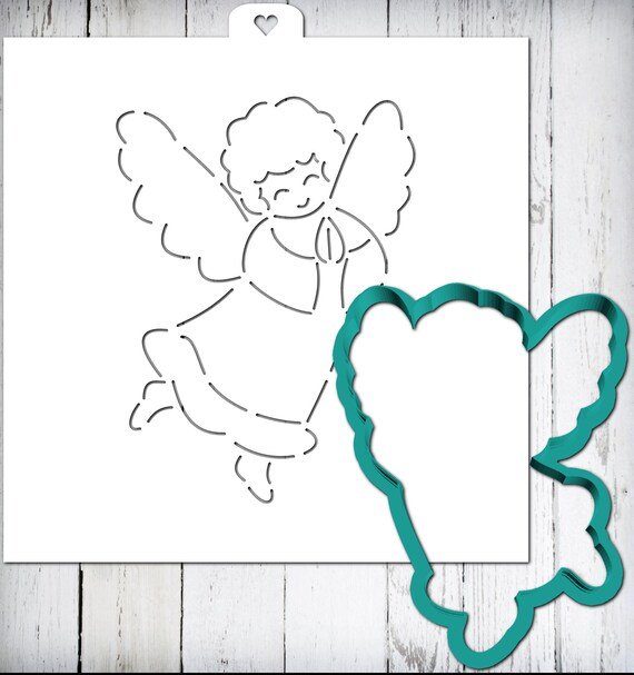 Трафареты для пряников ангелочки