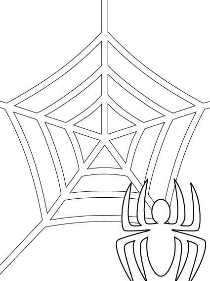 Паутина трафарет для вырезания