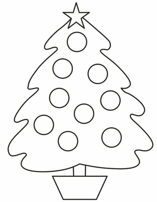 Елочка раскраска