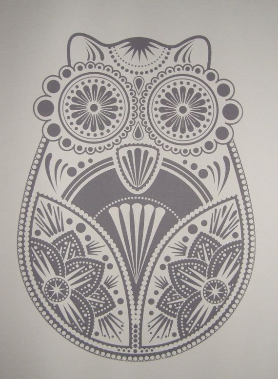 Точечный рисунок Совы