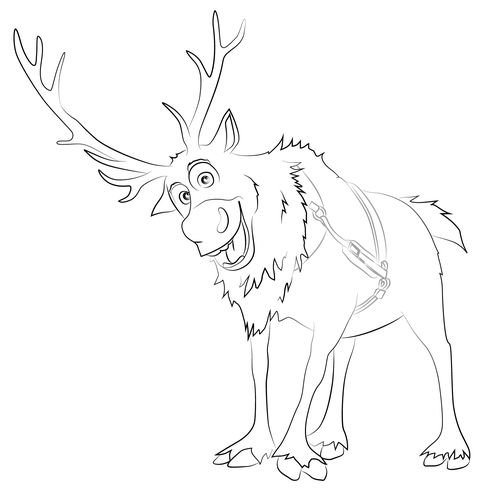 Свэн раскраска