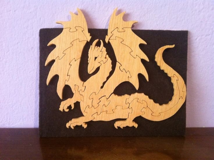 Дракон фигурка из фанеры