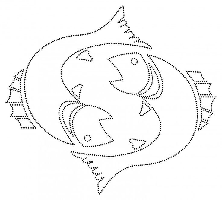 Знак зодиака рыбы рисунок