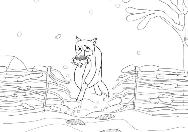 Волк из мультфильма жил был пес раскраски