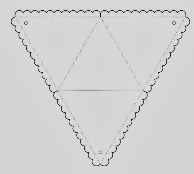Шаблон треугольной коробочки