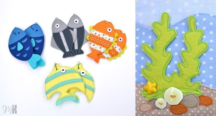 Рыбка для развивающих книжек