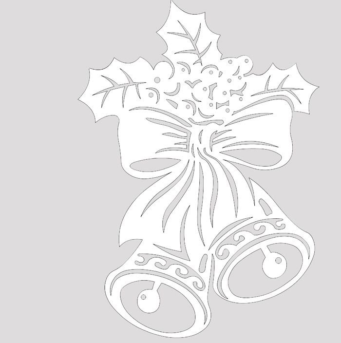 Трафарет "новогодний узор"