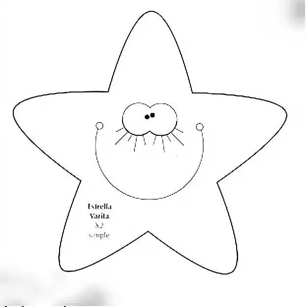 Звездочка выкройка